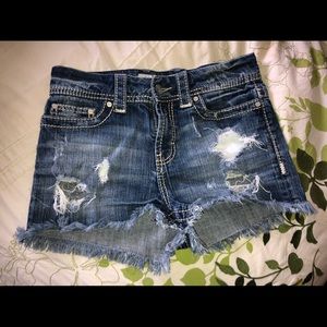 Denim shorts